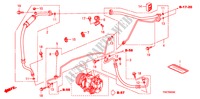 AIRCONDITIONER(SLANGEN/PIJPEN)(LH) voor Honda CITY LX 4 deuren 5-traps automatische versnellingsbak 2011