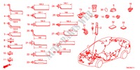 BUNDEL BAND/HOUDER(RH) voor Honda BALLADE VTI 4 deuren 5-traps automatische versnellingsbak 2011