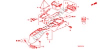 CONSOLE(LH)(1) voor Honda CITY 1.4LS 4 deuren 5-traps automatische versnellingsbak 2010
