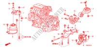 MOTOR BEVESTIGING(AT) voor Honda BALLADE VTI 4 deuren 5-traps automatische versnellingsbak 2011
