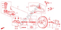 REM HOOFDCILINDER/HOOFDSPANNING(RH) voor Honda BALLADE VTI 4 deuren 5-traps automatische versnellingsbak 2011