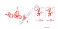 SLEUTEL CILINDER COMPONENTEN voor Honda BALLADE VTI-L 4 deuren 5-traps automatische versnellingsbak 2011