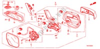 SPIEGEL(1) voor Honda CITY LX-A 4 deuren 5-versnellings handgeschakelde versnellingsbak 2011
