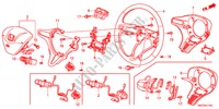STUURWIEL(SRS) voor Honda CITY LX-A 4 deuren 5-traps automatische versnellingsbak 2011