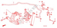 VOOR ONDER ARM voor Honda CITY LX 4 deuren 5-traps automatische versnellingsbak 2011