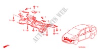 VOOR SUB FRAME voor Honda CITY LX-A 4 deuren 5-traps automatische versnellingsbak 2011