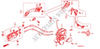 VOORPORTIER SLOT/BUITEN HENDEL voor Honda BALLADE VTI-L 4 deuren 5-traps automatische versnellingsbak 2011