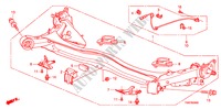 ACHTER AS voor Honda INSIGHT S 5 deuren CVT versnellingsbak 2011