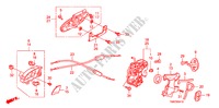 ACHTER PORTIER SLOT/BUITEN HENDEL(LH) voor Honda INSIGHT COMFORT 5 deuren CVT versnellingsbak 2011