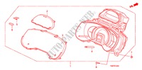METER(DENSO) voor Honda INSIGHT COMFORT 5 deuren CVT versnellingsbak 2011