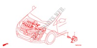 MOTOR DRAAD BUNDEL STANG voor Honda INSIGHT COMFORT 5 deuren CVT versnellingsbak 2011