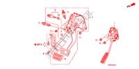 PEDAAL(RH) voor Honda INSIGHT SE 5 deuren CVT versnellingsbak 2010