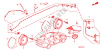 RADIO ANTENNE/LUIDSPREKER(RH) voor Honda INSIGHT ES 5 deuren CVT versnellingsbak 2010