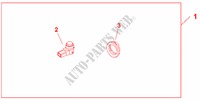 REAR PARKING SENSORS (4) voor Honda INSIGHT COMFORT 5 deuren CVT versnellingsbak 2011
