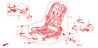 V. ZITTING COMPONENTEN(L.) voor Honda INSIGHT ELEGANCE 5 deuren CVT versnellingsbak 2011