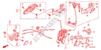 VOORPORTIER SLOT/BUITEN HENDEL(LH) voor Honda INSIGHT S 5 deuren CVT versnellingsbak 2010