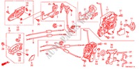 VOORPORTIER SLOT/BUITEN HENDEL(RH) voor Honda INSIGHT ES 5 deuren CVT versnellingsbak 2011