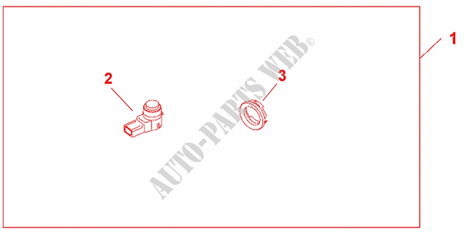 FRONT PARKING SENSORS ATTACHMENT   LHD voor Honda INSIGHT ELEGANCE 5 deuren CVT versnellingsbak 2010