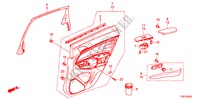 ACHTER PORTIER VOERING voor Honda CROSSTOUR EX 5 deuren 5-traps automatische versnellingsbak 2011