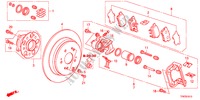 ACHTER REM voor Honda CROSSTOUR EX 5 deuren 5-traps automatische versnellingsbak 2011