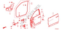 VOOR PORTIER PANELEN voor Honda CROSSTOUR EX 5 deuren 5-traps automatische versnellingsbak 2011