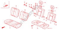 ACHTER ZITTING(2) voor Honda CIVIC SIR 3 deuren 4-traps automatische versnellingsbak 2000