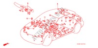 BEDRADINGSBUNDEL(LH) voor Honda CIVIC EXI 3 deuren 5-versnellings handgeschakelde versnellingsbak 1997