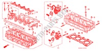 CILINDERKOP(SOHC VTEC) voor Honda CIVIC VTI 3 deuren 4-traps automatische versnellingsbak 2000