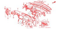INSTRUMENTEN PANEEL(LH) voor Honda CIVIC EXI 3 deuren 4-traps automatische versnellingsbak 1999