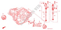 KOPPELING TERUGKEER(DOHC) voor Honda CIVIC SIR 3 deuren 5-versnellings handgeschakelde versnellingsbak 1997