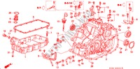 TRANSMISSIE BEHUIZING/ OLIEPAN(M4VA) voor Honda CIVIC VTI 3 deuren CVT versnellingsbak 1996