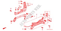 V. ZITTING COMPONENTEN (R.)(1) voor Honda CIVIC EXI 3 deuren 5-versnellings handgeschakelde versnellingsbak 1996