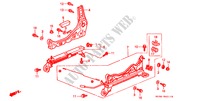 V. ZITTING COMPONENTEN (R.)(2) voor Honda CIVIC VTI 3 deuren 5-versnellings handgeschakelde versnellingsbak 1996