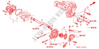 WATERPOMP/SENSOR (DOHC VTEC) voor Honda CIVIC SIR 3 deuren 5-versnellings handgeschakelde versnellingsbak 1998