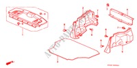 ACHTER HOUDER/ KOFFERBAK ZIJDE AFWERKING voor Honda CIVIC EXI 4 deuren 4-traps automatische versnellingsbak 1996