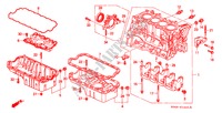 CILINDERBLOK/OLIEPAN (EX/EXI/GLI/LXI/VTI) voor Honda CIVIC EXI 4 deuren 5-versnellings handgeschakelde versnellingsbak 1998