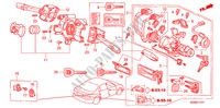 COMBINATIESCHAKELAAR(RH) voor Honda CIVIC EXI 4 deuren 4-traps automatische versnellingsbak 1998