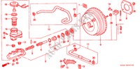 REM HOOFDCILINDER/ HOOFDSPANNING voor Honda CIVIC EXI 4 deuren 5-versnellings handgeschakelde versnellingsbak 1996