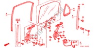 ACHTER PORTIER RAMEN voor Honda CIVIC SIR 4 deuren 5-versnellings handgeschakelde versnellingsbak 2000
