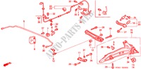 ACHTER STABILISATOR/ ACHTER ONDER ARM voor Honda CIVIC VTI 4 deuren 4-traps automatische versnellingsbak 2000