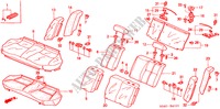 ACHTER ZITTING (EX/EXI/GLI/VTI/SIR) voor Honda CIVIC SIR 4 deuren 5-versnellings handgeschakelde versnellingsbak 2000