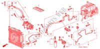 AIRCONDITIONER (SLANGEN/PIJPEN)(RH) voor Honda CIVIC GLI 4 deuren 4-traps automatische versnellingsbak 2000