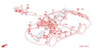 BEDRADINGSBUNDEL(RH) voor Honda CIVIC EXI 4 deuren 5-versnellings handgeschakelde versnellingsbak 2000