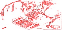 BINNEN PANELEN voor Honda CIVIC VTI 4 deuren 4-traps automatische versnellingsbak 2000