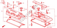 CILINDERKOP AFDEKKING voor Honda CIVIC VTI 4 deuren 5-versnellings handgeschakelde versnellingsbak 2000