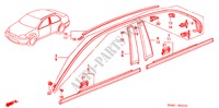 GIETWERK voor Honda CIVIC EXI 4 deuren 4-traps automatische versnellingsbak 2000