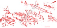 INLAAT SPRUITSTUK(4) voor Honda CIVIC SIR 4 deuren 4-traps automatische versnellingsbak 2000