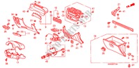INSTRUMENTEN AFWERKING(LH) voor Honda CIVIC VTI 4 deuren 4-traps automatische versnellingsbak 2000