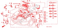 MOTOR BEDRADINGSBUNDEL voor Honda CIVIC EXI 4 deuren 5-versnellings handgeschakelde versnellingsbak 2000