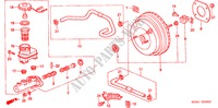 REM HOOFDCILINDER/ HOOFDSPANNING voor Honda CIVIC EX 4 deuren 4-traps automatische versnellingsbak 2000